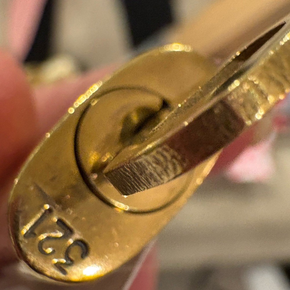 Louis Vuitton Gold-Tone Padlock and Key #321 - Picture 4 of 5
